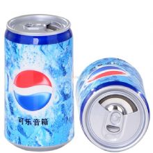 portable mini speaker like Pepsi coke with mp3 player, FM radio China
