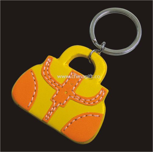 Bag Shape Leather Keychain