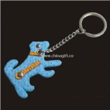 Dog Shape Leather Keychain China