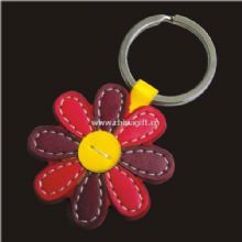 Flower Shape Leather Keychain China