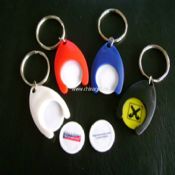 Plastic Trolley Coin Keychain