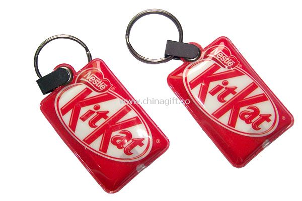 PVC LED Promotional Keychain