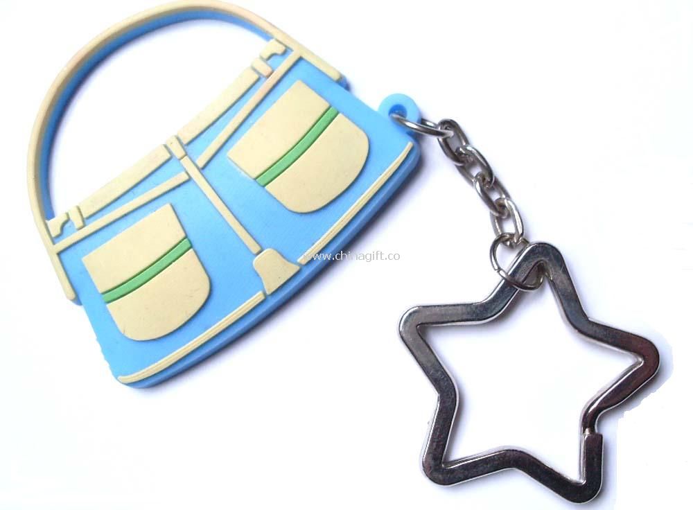 Soft Rubber Keychain