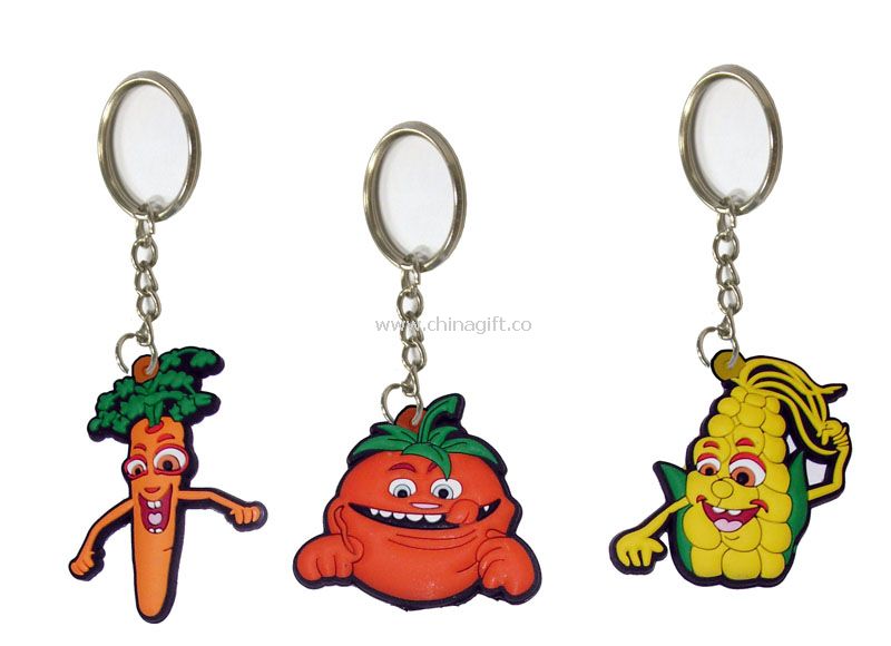 Soft Rubber Keychain