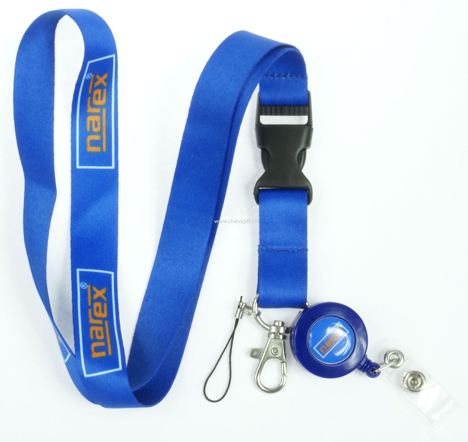 Lanyard with pull reel Card Holder