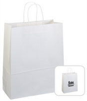 Bolsa de papel Kraft blanco images