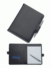 A5 Leather Pad Cover With Pen Closure images