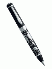 Global Series - Twist Action Ballpoint Pen With World Map images