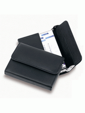 Leather Side Loading Business Card Holder images