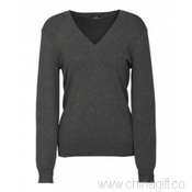 Damen V-Neck Pullover images