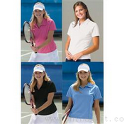 Womens Vansport Textured Polo Tech images
