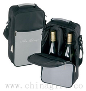 Duas garrafa Cooler Bag - cinza images