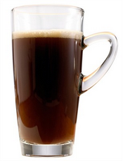 Traditionellen Irish Coffee Glas images