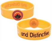 Debossed Round Front Wristband images