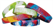 Rainbow Silicone Wristbands images