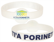 Round Front Silicone Wristband images