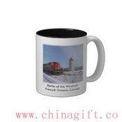 Bataille du moulin à vent - Mug bicolore de Prescott (Ontario) Canada images