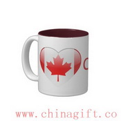 Liebe Kanada zweifarbige Kaffee-Haferl images