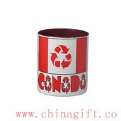 Taza bicolor Canadá reciclado images