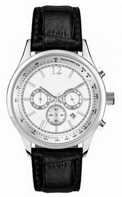 Montre en cuir argent images