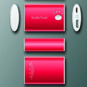 Unique aluminum alloy power bank 5200mah images