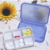 6 caso plástico pastillero para promocional images