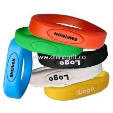 Stamp Print Logo Sports Silicone Bracelets Leather USB images