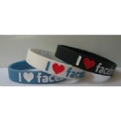 Filled in colour Sports Silicone Bracelets images