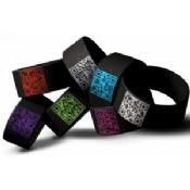 Couleur imprimé sport Silicone Bracelets images