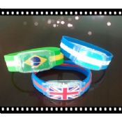Promoción regalo país bandera deportes pulseras de silicona images