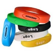 Stamp-Print-Logo Sports Silikon Armbänder Leder USB images