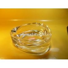 Transparent Pressed Clear Glass Ashtray images