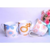Colorful porcelain decal coffee cup images