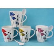 Juice mug and spoon in new bone china images