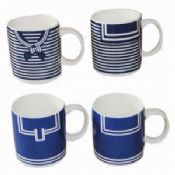 Promotional Colorful Ceramic Expresso Coffe Mugs with Cloth Design images