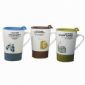 Tasses en porcelaine avec couvercle en plastique small picture