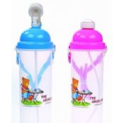 Non Toxic Lightweight Reusing Colorful Kids Plastic Water Bottles images