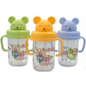 Portable Eco Friendly Sport Kids Plastic Water Bottles With Cup Holders images