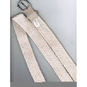 Personalizado algodón trenzado cinturones de tela de moda para las mujeres images