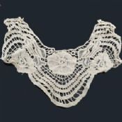 Dyeable algodão bordado Crochet Lace destacável coleira para roupas images