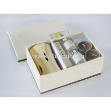 Fashionable Ceramic Fragrance Oil Burner Gift Sets Cream / Brown images