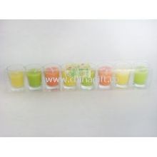 Set of 8pcs mini glass candle set images