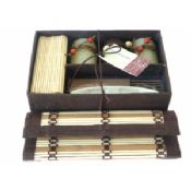 Bamboo candle gift set 2 images