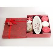 Christmas red berry candle gift set2 images