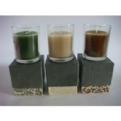 Scented glass candle set images