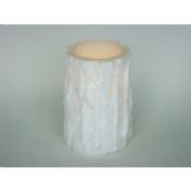 White wave LED pillar candle images