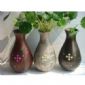 Colourful wood decorative vase for dried flower small picture