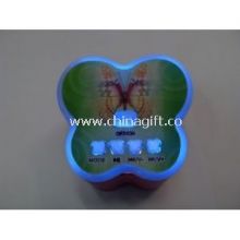 Butterfly Shape and LED Digital Screen Card Rechargeable Mini Speakers with Radio images