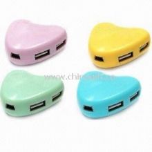 Heart shape 4-Port USB HUB images