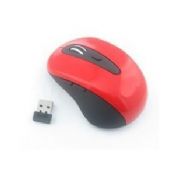 2.4G ratón inalámbrico rojo images